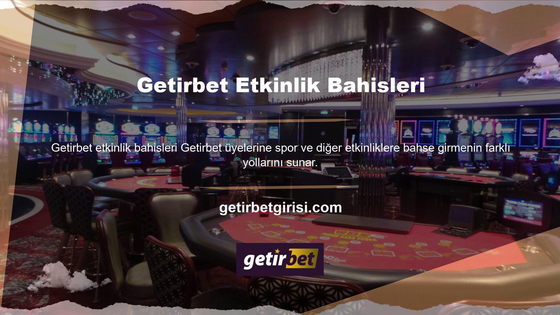 Casino siteleri üyeleri için farklı şeyler sağlar
